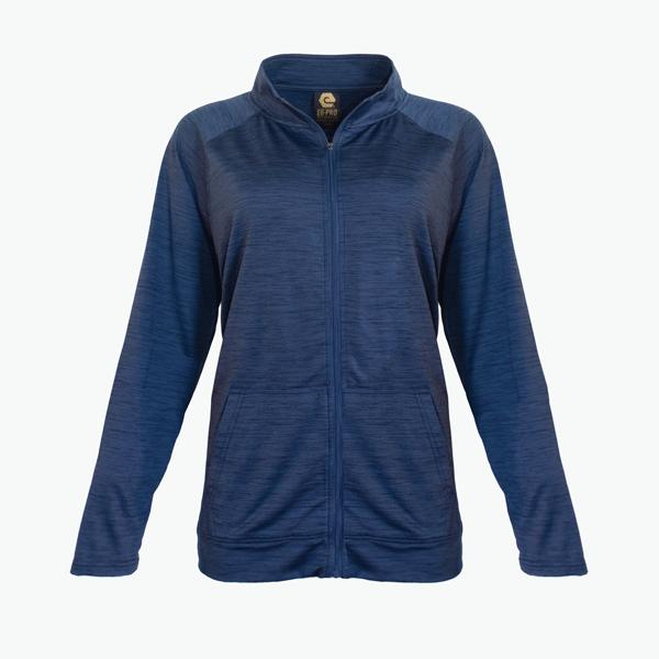 #L250 / Imperial Space Dye Women’s Full Zip Mock-Neck Jacket