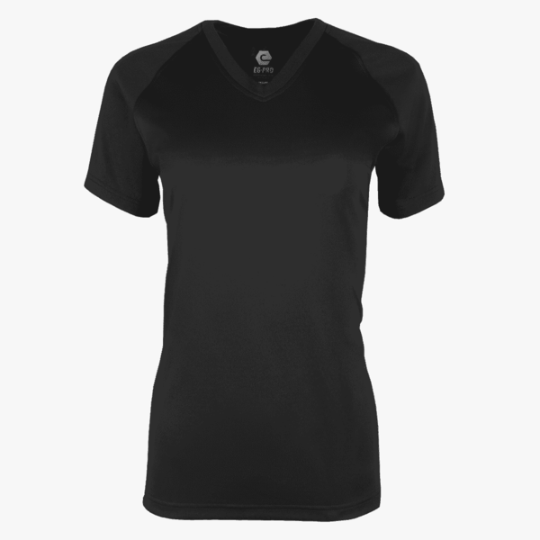 #E117 / Basic Training Women's V-Neck Raglan Tee