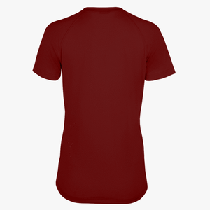 #E117 / Basic Training Women's V-Neck Raglan Tee