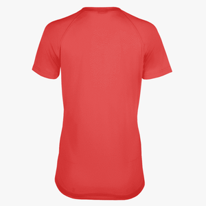 #E117 / Basic Training Women's V-Neck Raglan Tee