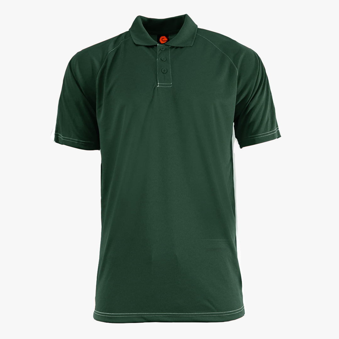 #E127 / Basic Training Men's Striped Polo with Contrast Stitching