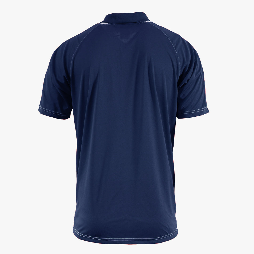 #E127 / Basic Training Men's Striped Polo with Contrast Stitching