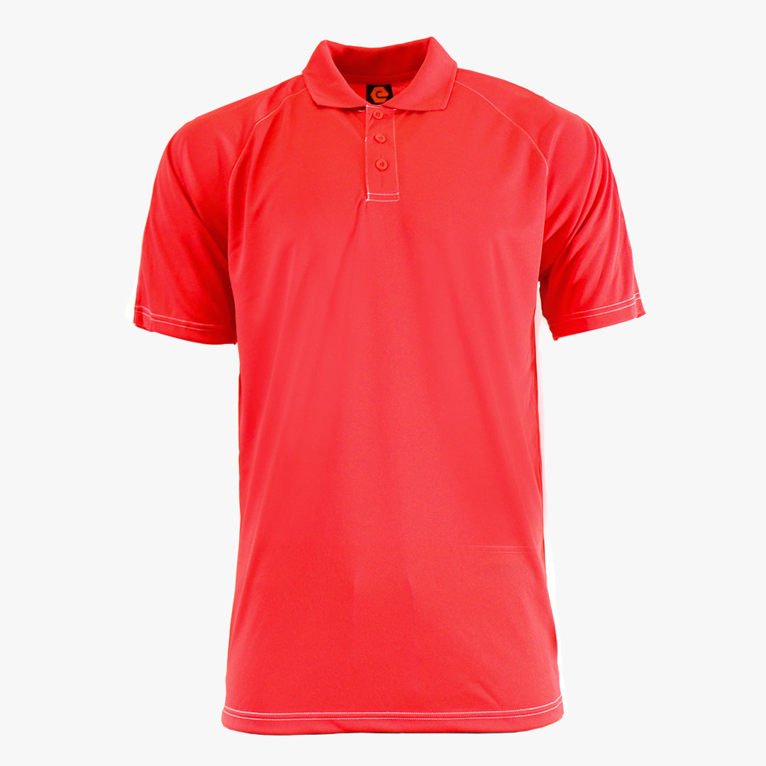 #E127 / Basic Training Men's Striped Polo with Contrast Stitching