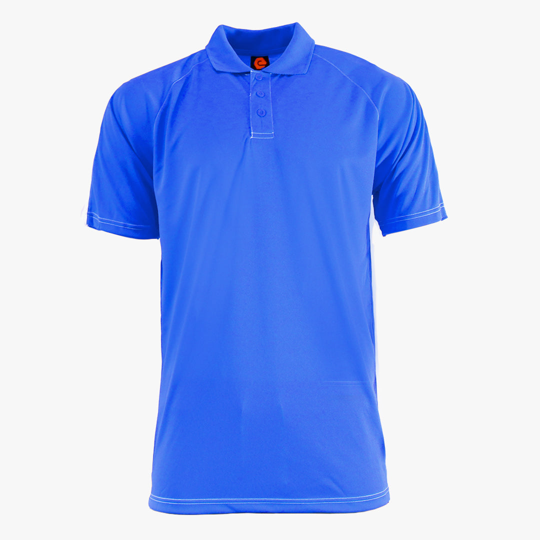 #E127 / Basic Training Men's Striped Polo with Contrast Stitching