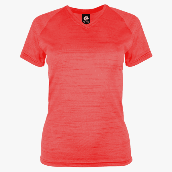 #G122 / Defender Heather Women's V-Neck Tee