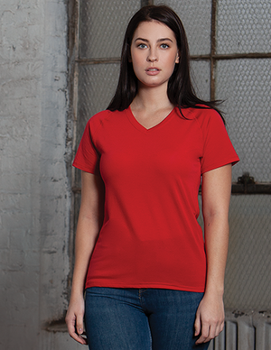 #H123 / Varsity Women's V-Neck Tee