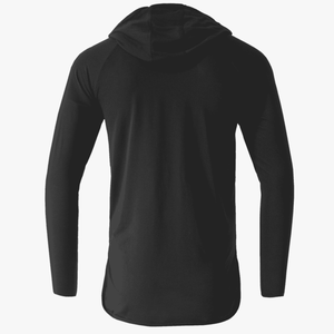#H212 / Varsity Lightweight Droptail Long Sleeve Hoodie (Unisex)