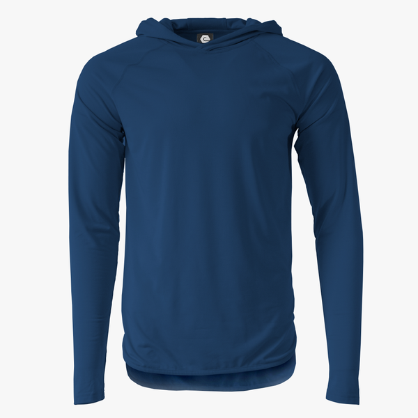 #H212 / Varsity Lightweight Droptail Long Sleeve Hoodie (Unisex)