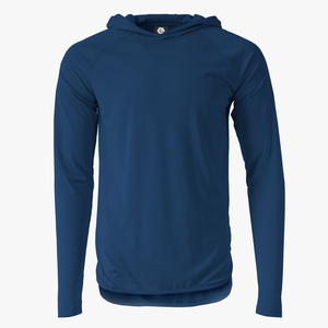 #H212 / Varsity Lightweight Droptail Long Sleeve Hoodie (Unisex)