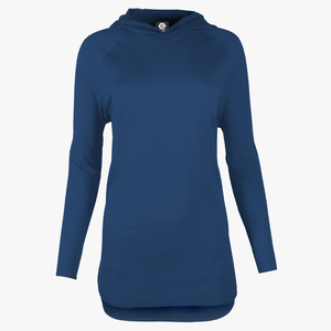 #H212 / Varsity Lightweight Droptail Long Sleeve Hoodie (Unisex)