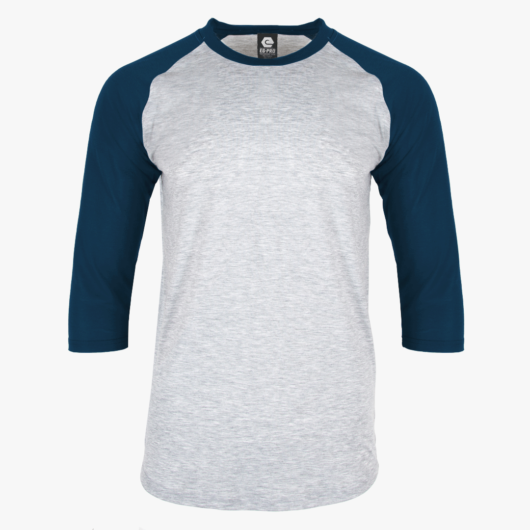 #H214 / Varsity Men's 3/4 Sleeve Baseball Tee