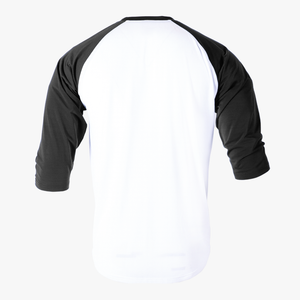 #H215 - Varsity Men's 3/4 Sleeve Baseball Tee White Body