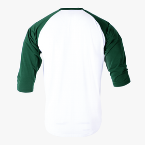 #H215 - Varsity Men's 3/4 Sleeve Baseball Tee White Body