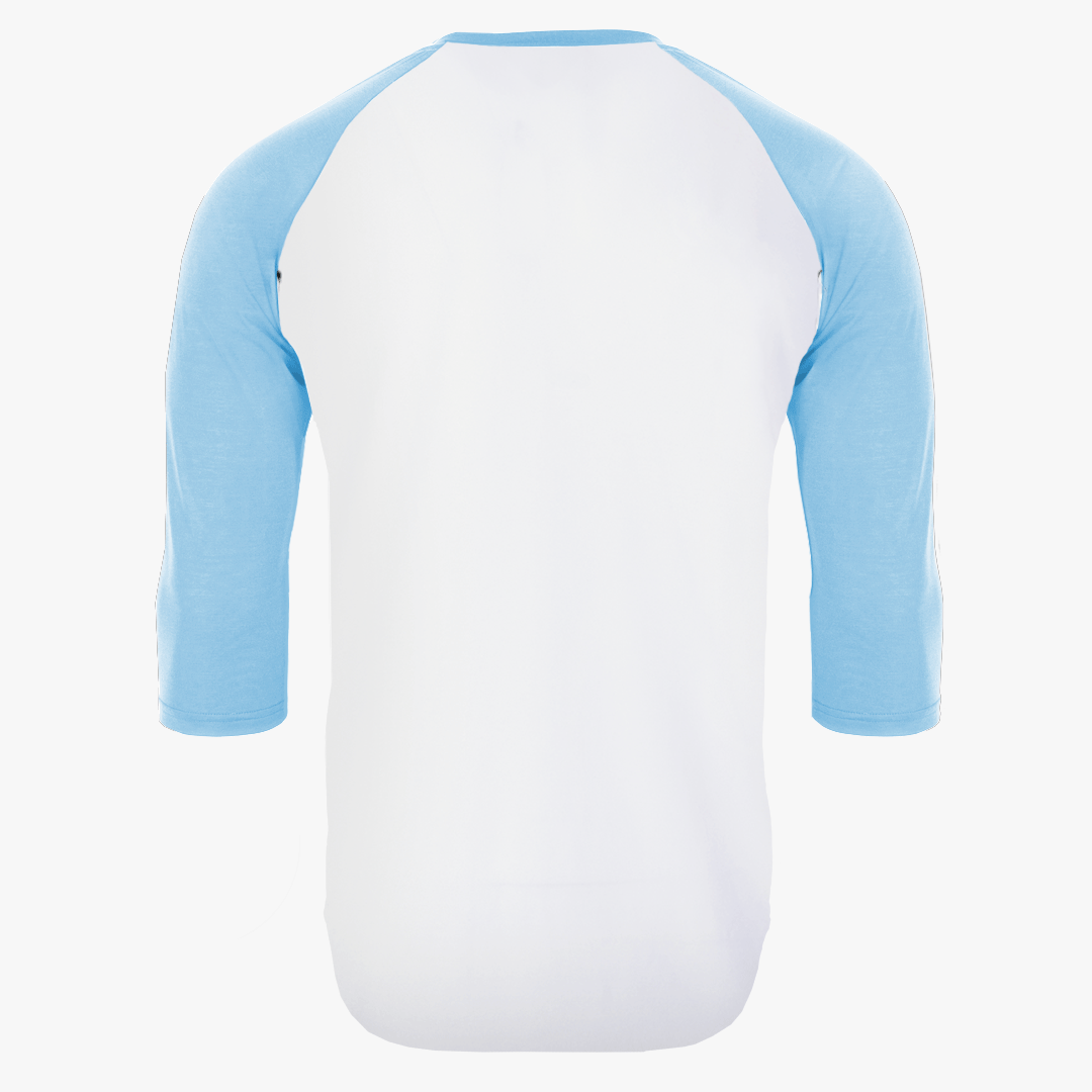 #H215 - Varsity Men's 3/4 Sleeve Baseball Tee White Body