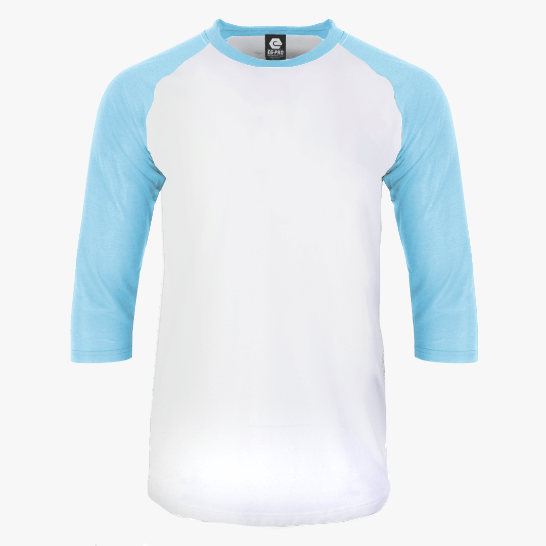 #H215 - Varsity Men's 3/4 Sleeve Baseball Tee White Body