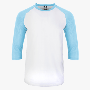 #H215 - Varsity Men's 3/4 Sleeve Baseball Tee White Body