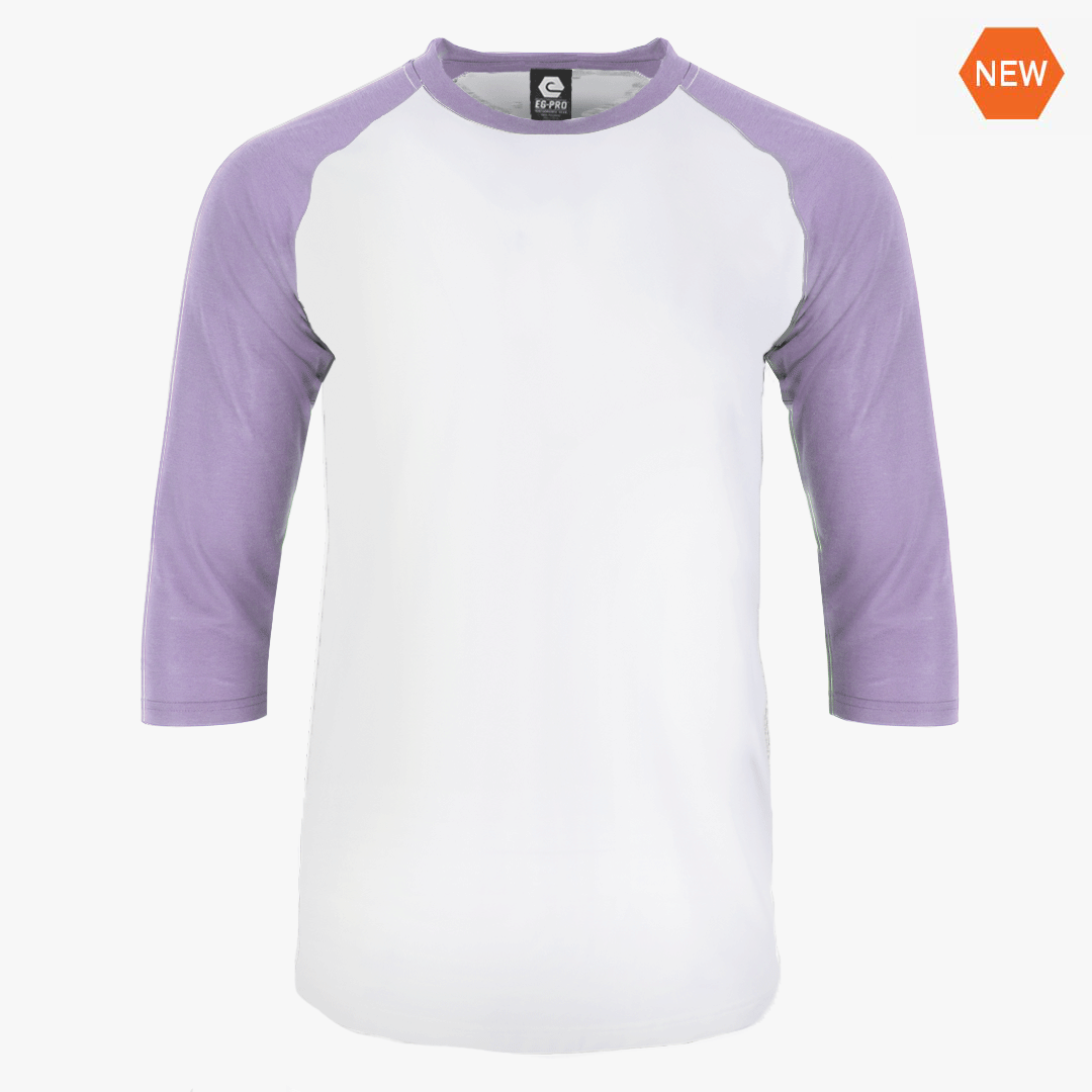 #H215 - Varsity Men's 3/4 Sleeve Baseball Tee White Body