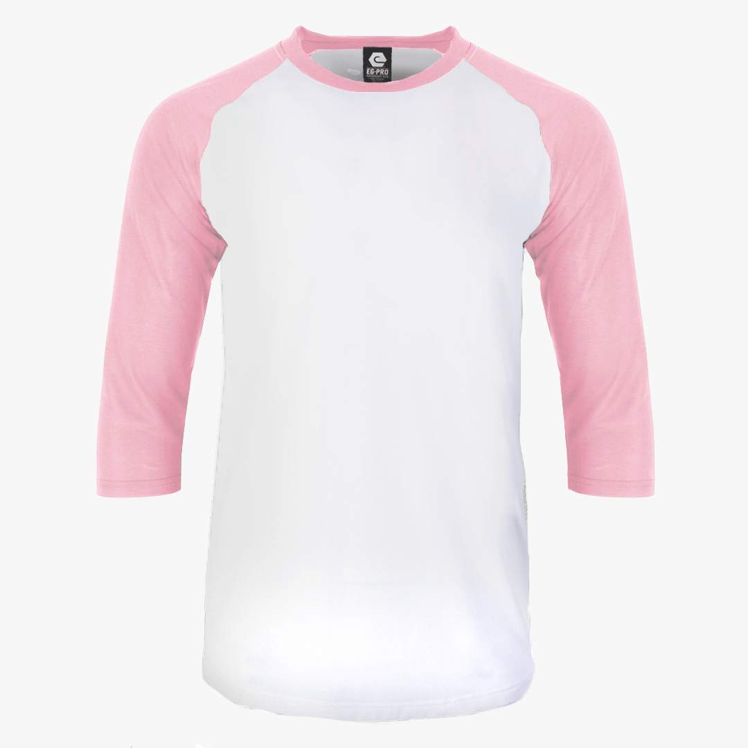 #H215 - Varsity Men's 3/4 Sleeve Baseball Tee White Body
