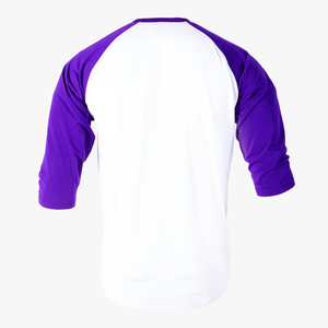 #H215 - Varsity Men's 3/4 Sleeve Baseball Tee White Body