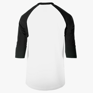 #H227Y / Varsity Youth 3/4 Sleeve Baseball Tee White Body