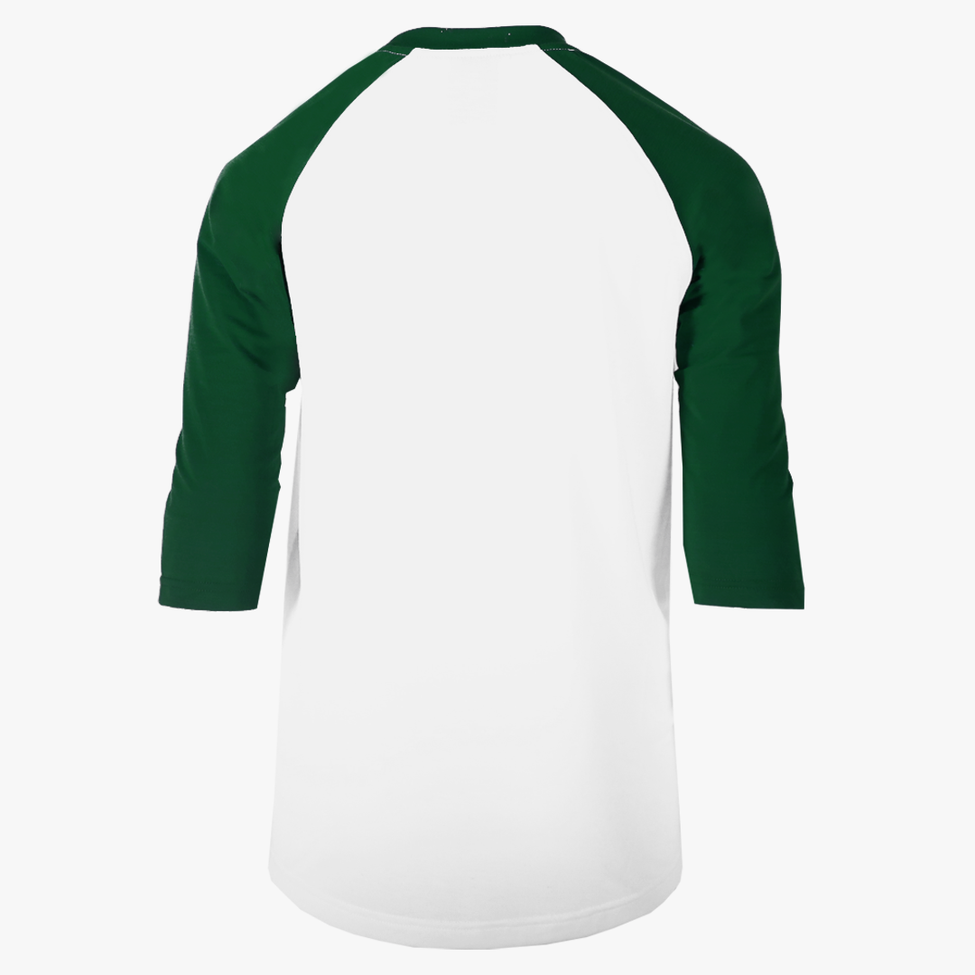 #H227Y / Varsity Youth 3/4 Sleeve Baseball Tee White Body