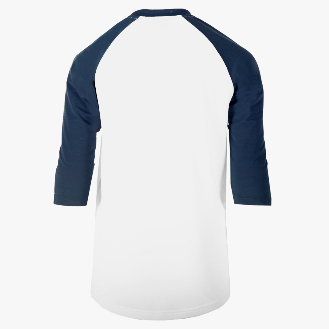 #H227Y / Varsity Youth 3/4 Sleeve Baseball Tee White Body