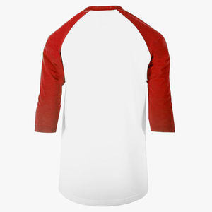 #H227Y / Varsity Youth 3/4 Sleeve Baseball Tee White Body