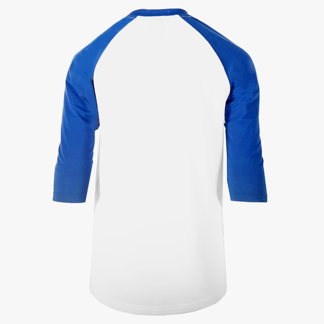 #H227Y / Varsity Youth 3/4 Sleeve Baseball Tee White Body