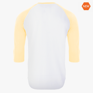 #H227Y / Varsity Youth 3/4 Sleeve Baseball Tee White Body