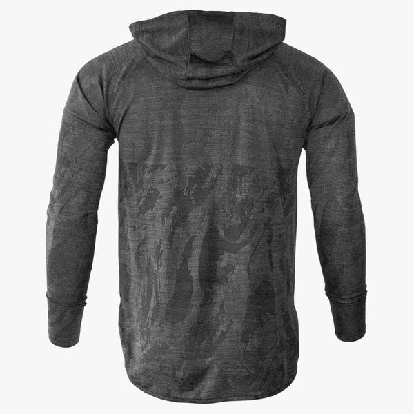 #U212 / Covert Camo LT WT Droptail LS Hoodie (Unisex)