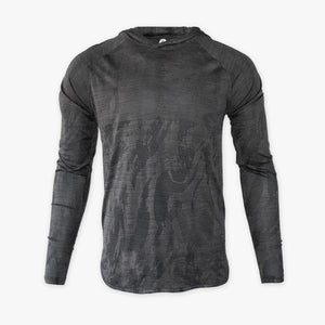 #U212 / Covert Camo LT WT Droptail LS Hoodie (Unisex)
