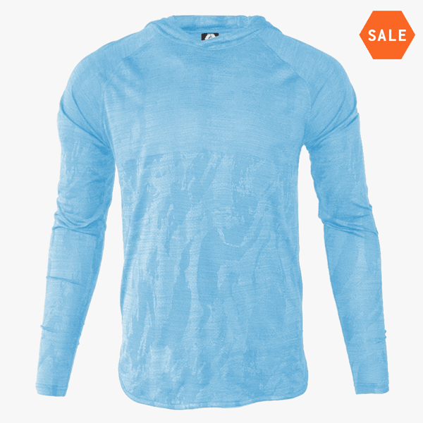 #U212 / Covert Camo LT WT Droptail LS Hoodie (Unisex)