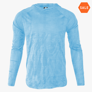#U212 / Covert Camo LT WT Droptail LS Hoodie (Unisex)
