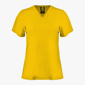 #E165 / Basic Training Women's V-Neck Tee (Set-In Sleeves)