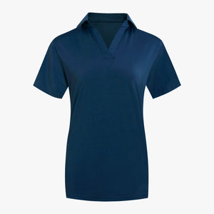 #O192 / Ultra Flex Women's Open V-Neck Polo